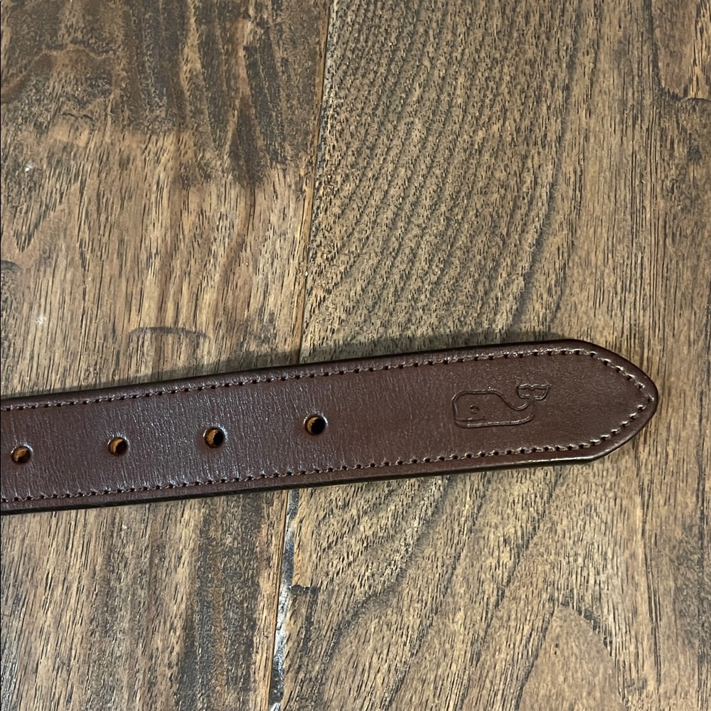 Vineyard Vines Navy Sailboat Belt - Picture 4 of 7